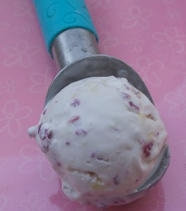 White Chocolate and Rose Petal Ice Cream