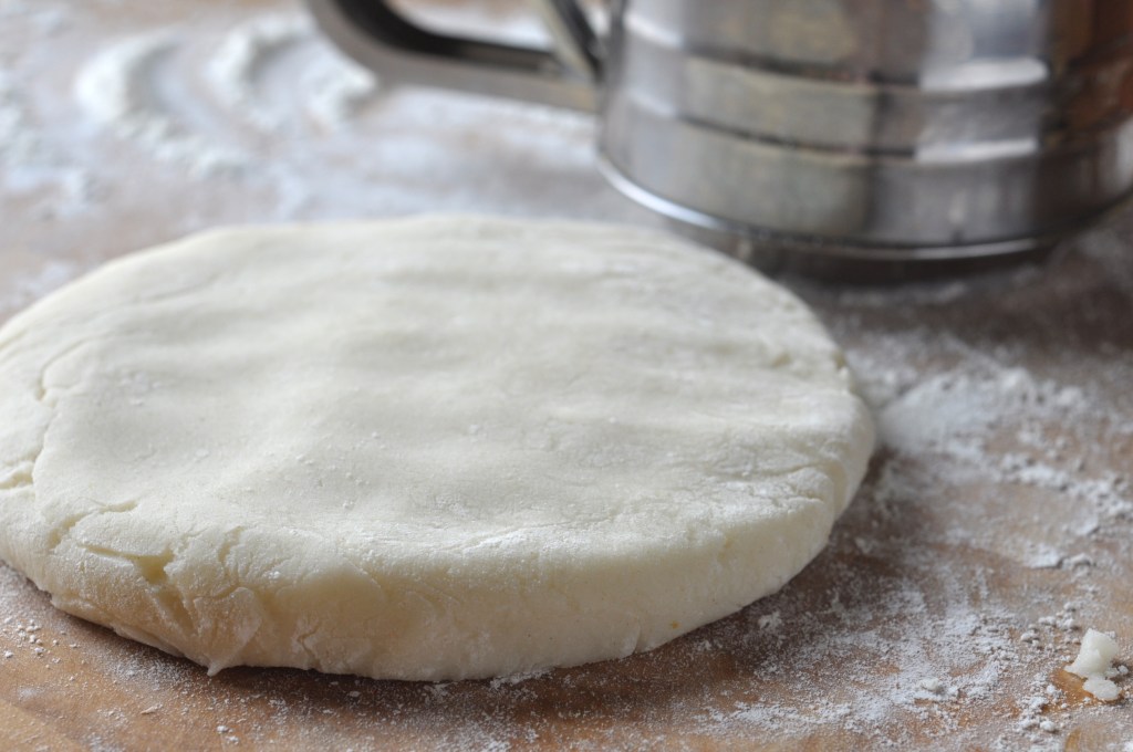 potato dough on a floured surface