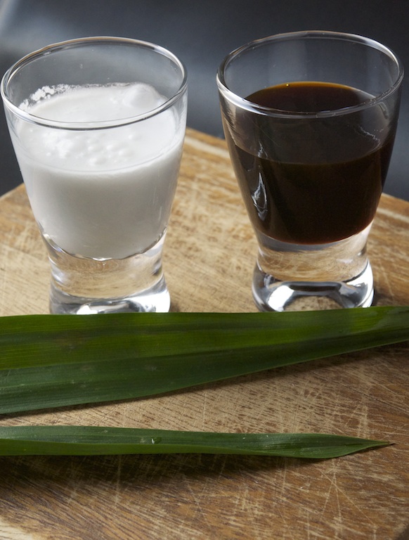 Coconut Cream, Date Syrup and Pandan Leaf