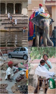 Collage of images in India