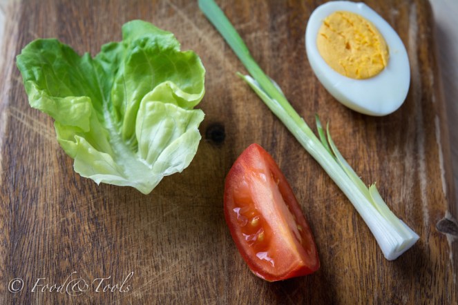 Boston Lettuce-Tomato-Spring Onion-Egg