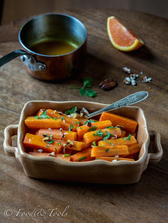 Orange Glazed Carrots with Pecans and Coriander-8579