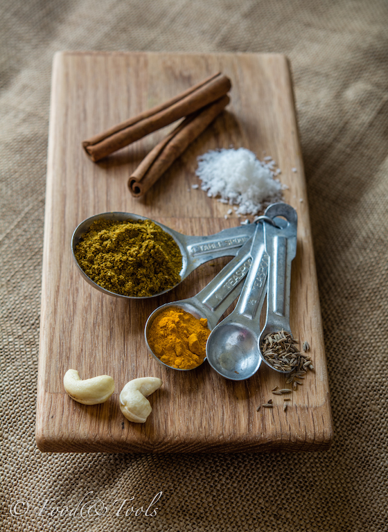 Spices for Curried Cauliflower Soup