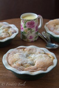 Eve's Pudding with Dates and Custard