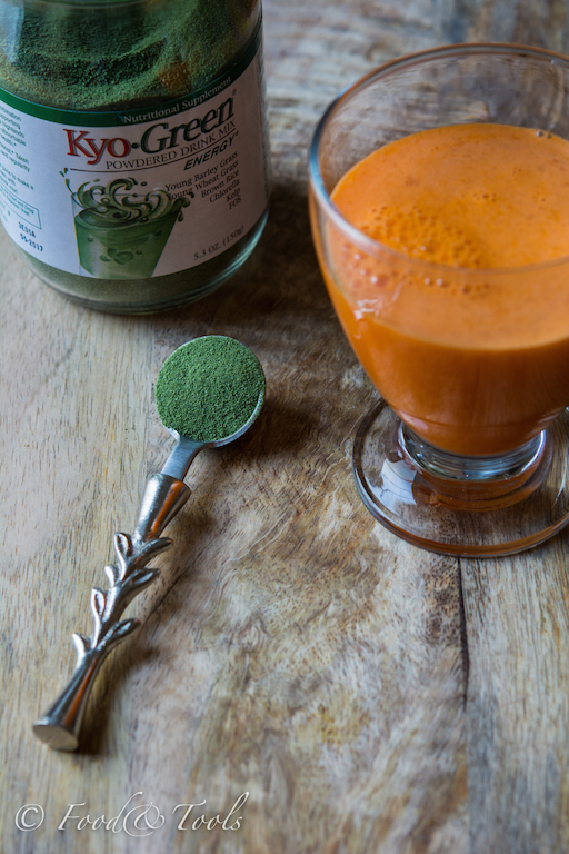 Carrot, Apple and Orange Juice with Kayo Green