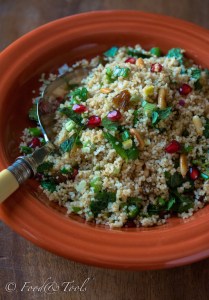 Couscous with Fresh Mint Leaves and Pomegranate-5267